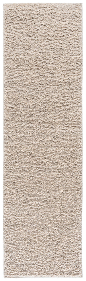 Safavieh Everett Plush Ivory Round Area Rug – 1" Shag Pile, Power-Loomed Durability, Soft Cozy Contemporary Look 6'-7" x 6'-7" EVR804A-7R