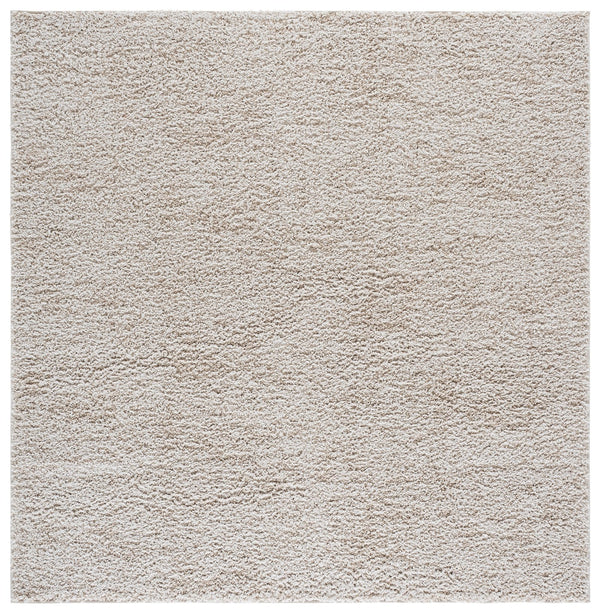 Safavieh Everett Plush Ivory Round Area Rug – 1" Shag Pile, Power-Loomed Durability, Soft Cozy Contemporary Look 6'-7" x 6'-7" EVR804A-7R