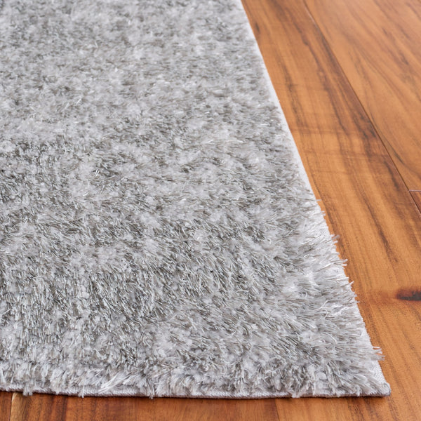 Safavieh Everett Plush Shag Area Rug Grey — Power-Loomed In Turkey, 1" Pile For Cushioned Comfort & Style 6'-7" x 6'-7" EVR804F-7SQ