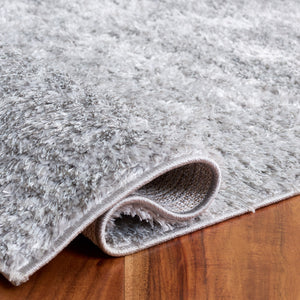 Safavieh Everett Plush Shag Area Rug 8 X 10 Grey — 1" Pile, Power-Loomed Durability, Turkish Hand-Finish Elegance 9'-0" x 12'-0" EVR804F-9