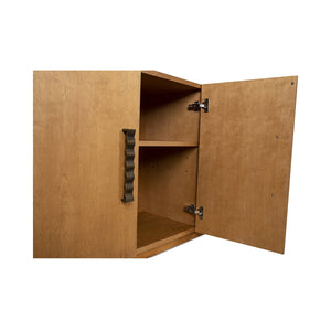 Moe's Home Cara Sideboard - Mid-century Modern Elegance With Sculptural Handles And Sustainable Birch Wood Design Natural Birch Wood Veneer Over Mdf,Solid Birch Wood Base Ew-1006-24