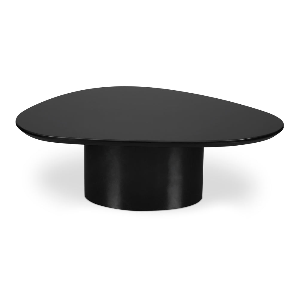 Moe's Home Eden Coffee Table - Modern Sculptural Design With High-gloss Finish For A Bright And Elegant Space Black Mdf With High,Gloss Lacquer Ew-1017-02-0