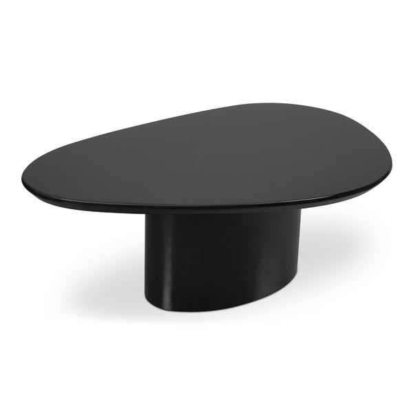 Moe's Home Eden Coffee Table - Modern Sculptural Design With High-gloss Finish For A Bright And Elegant Space Black Mdf With High,Gloss Lacquer Ew-1017-02-0