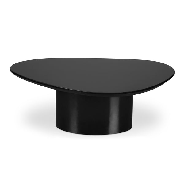 Moe's Home Eden Coffee Table - Modern Sculptural Design With High-gloss Finish For A Bright And Elegant Space Black Mdf With High,Gloss Lacquer Ew-1017-02-0