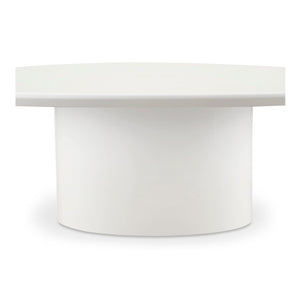 Moe's Home Eden Coffee Table - Modern Sculptural Design With High-gloss Finish For A Bright And Elegant Space White Mdf With High,Gloss Lacquer Ew-1017-05-0