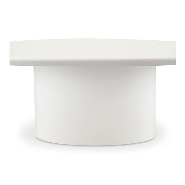 Moe's Home Eden Coffee Table - Modern Sculptural Design With High-gloss Finish For A Bright And Elegant Space White Mdf With High,Gloss Lacquer Ew-1017-05-0