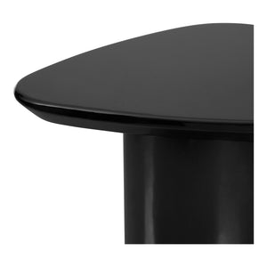 Moe's Home Eden Accent Table – Modern Sculptural Design With Glossy Finish To Brighten Any Living Space Black Mdf With High,Gloss Lacquer Ew-1018-02-0