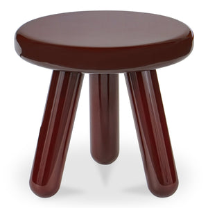 Moe's Home Joy Accent Table - Playful Balloon Design With High-gloss Finish, Perfect For Any Living Space! Red Mdf With High,Gloss Lacquer,Rubber Wood Legs Ew-1020-22