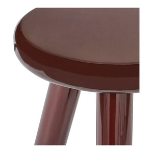 Moe's Home Joy Accent Table - Playful Balloon Design With High-gloss Finish, Perfect For Any Living Space! Red Mdf With High,Gloss Lacquer,Rubber Wood Legs Ew-1020-22