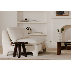 Moe's Home Joy Accent Table - Playful Balloon Design With High-gloss Finish, Perfect For Any Living Space! Red Mdf With High,Gloss Lacquer,Rubber Wood Legs Ew-1020-22