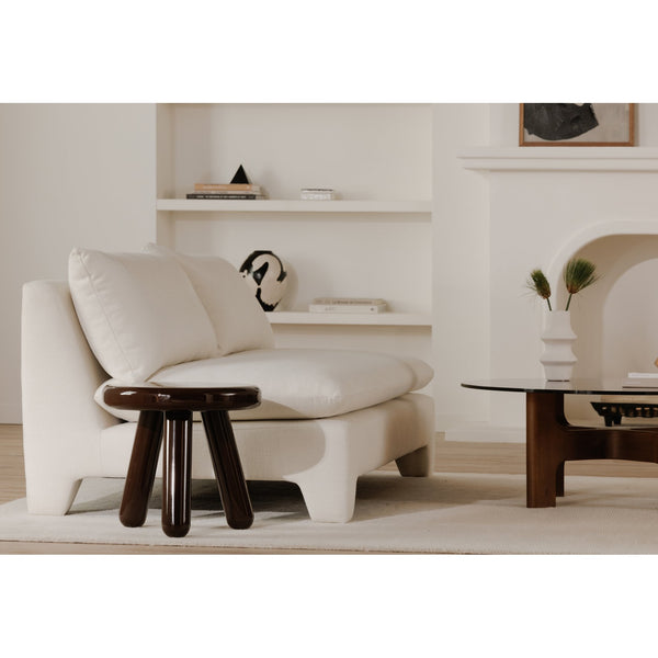 Moe's Home Joy Accent Table - Playful Balloon Design With High-gloss Finish, Perfect For Any Living Space! Red Mdf With High,Gloss Lacquer,Rubber Wood Legs Ew-1020-22