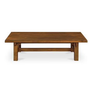 Moe's Home Mikoshi Coffee Table Inspired By Japanese Festivals, Solid Pine Craftsmanship For Timeless Elegance Brown Solid Pine Ew-1024-03-0