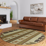 Dalyn Rugs Excursion EX1 Machine Made 100% Polyester Farmhouse Rug Beige 8' x 8' EX1BG8RO