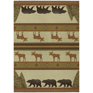 Dalyn Rugs Excursion EX1 Machine Made 100% Polyester Farmhouse Rug Beige 9' x 12' EX1BG9X12