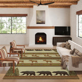 Dalyn Rugs Excursion EX1 Machine Made 100% Polyester Farmhouse Rug Beige 9' x 12' EX1BG9X12