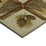 Dalyn Rugs Excursion EX2 Machine Made 100% Polyester Farmhouse Rug Beige 9' x 12' EX2BG9X12