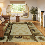 Dalyn Rugs Excursion EX2 Machine Made 100% Polyester Farmhouse Rug Beige 9' x 12' EX2BG9X12