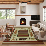 Dalyn Rugs Excursion EX3 Machine Made 100% Polyester Farmhouse Rug Canyon 9' x 12' EX3CA9X12