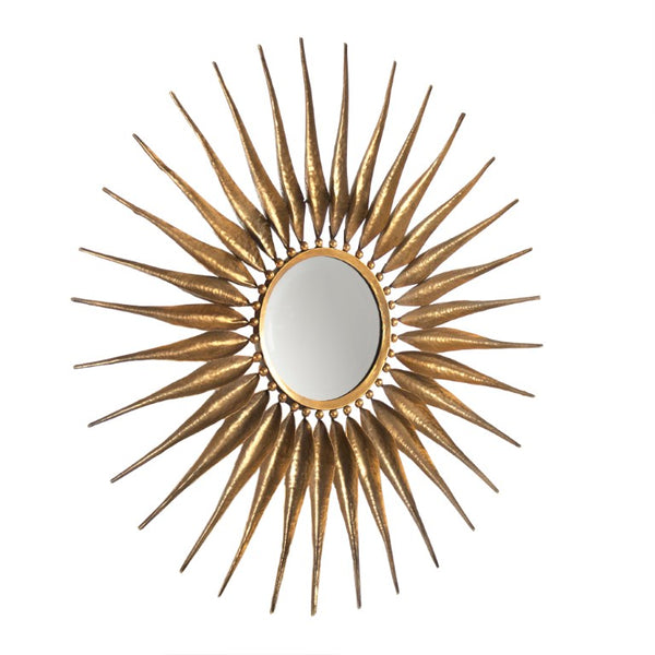 Zentique Cadence Large 39.5" Square Wall Mirror with Iron Accents & MDF Frame — Timeless, Light‑Enhancing Decor EYT150031