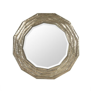 Zentique Marcelle Round Wall Mirror 35" — Slim Iron Frame, Clear Glass, MDF Backing, Ready-to-Hang Statement Piece EYT160350