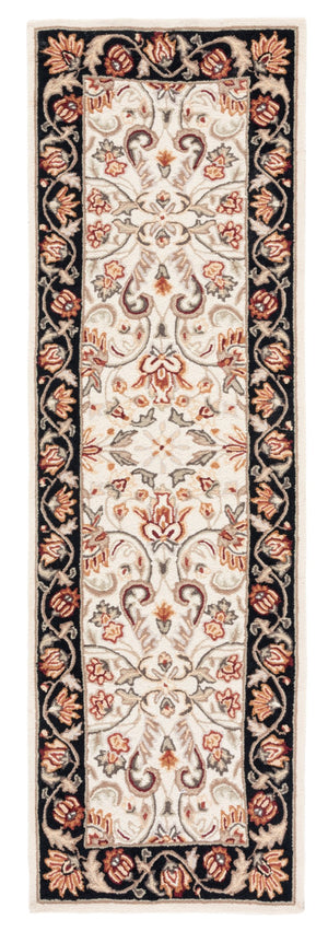 Safavieh Gentry Hand Hooked  Rug Ivory / Black EZC101A-2