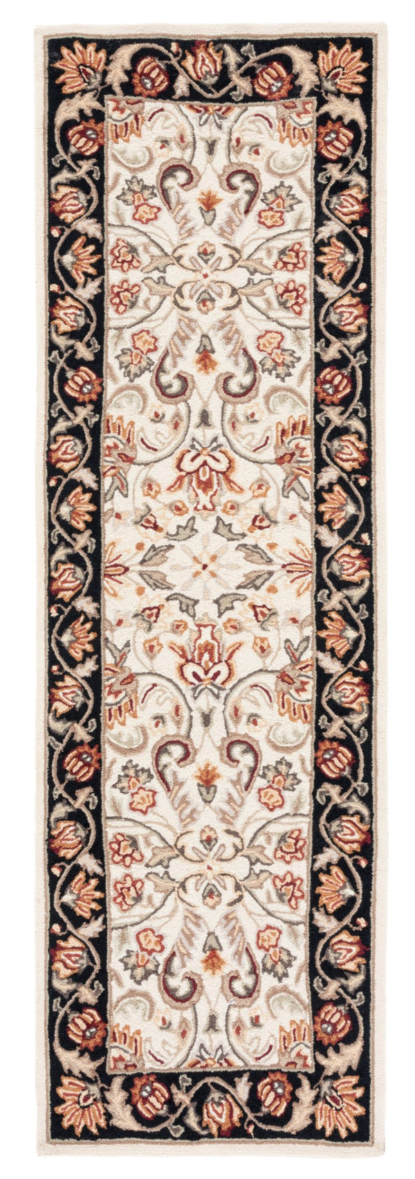 Safavieh Gentry Hand Hooked  Rug Ivory / Black EZC101A-2