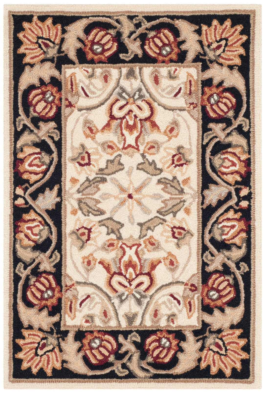 Gentry Hand Hooked Area Rug - Elegant Polypropylene Weave for Timeless