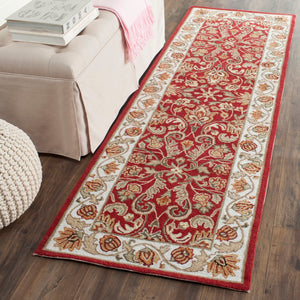 Safavieh Gentry Hand Hooked  Rug Red / Ivory EZC101C-28