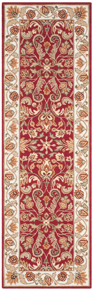 Safavieh Gentry Hand Hooked  Rug Red / Ivory EZC101C-28