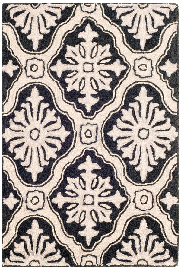 Safavieh Lexington Hand Hooked  Rug Black EZC122C-2