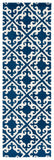 Safavieh Easy Care 416 Hand Hooked  Rug Navy / Ivory EZC416A-2