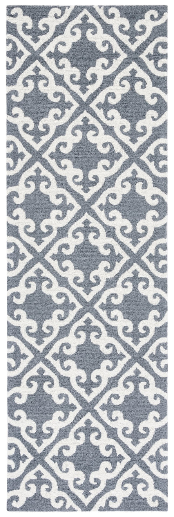 Safavieh Easy Care 416 Hand Hooked  Rug Grey / Ivory EZC416B-2