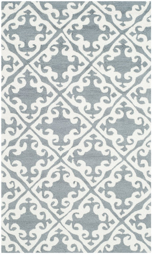 Safavieh Easy Care 416 Hand Hooked  Rug Grey / Ivory EZC416B-3