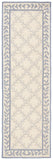 Safavieh Lattice Vine Hand Hooked  Rug Ivory / Light Blue EZC430A-2