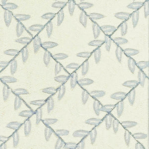 Safavieh Lattice Vine Hand Hooked  Rug Ivory / Light Blue EZC430A-2