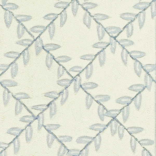 Safavieh Lattice Vine Hand Hooked  Rug Ivory / Light Blue EZC430A-2