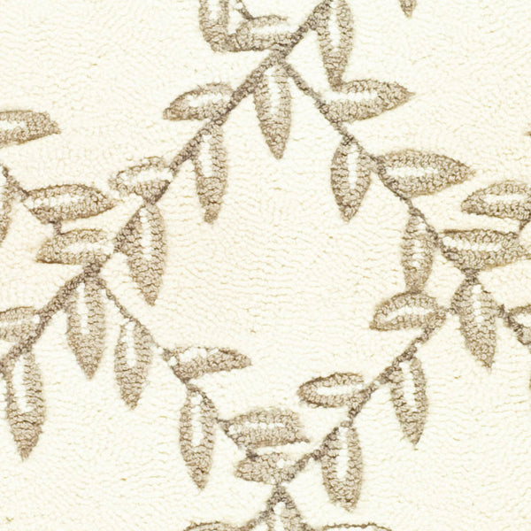 Safavieh Lattice Vine Hand Hooked  Rug Ivory / Sage EZC430B-2