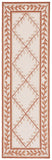 Safavieh Lattice Vine Hand Hooked  Rug Ivory / Beige EZC430C-2