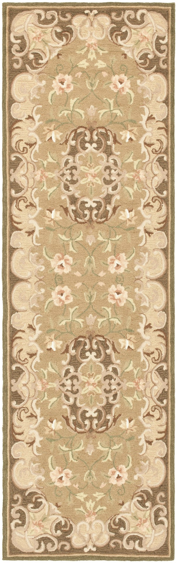 Safavieh Rainer Hand Hooked  Rug Beige / Brown EZC434C-2