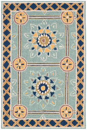 Safavieh Easy Care 711b Light Blue Dark Blue Light Blue ,Dark Blue Polypropylene Ezc711b-2