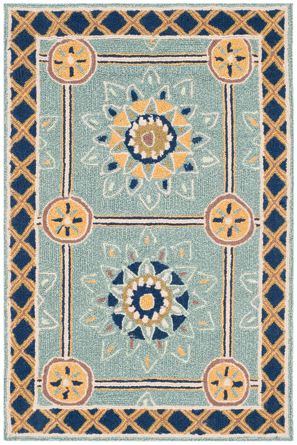 Safavieh Easy Care 711b Light Blue Dark Blue Light Blue ,Dark Blue Polypropylene Ezc711b-2