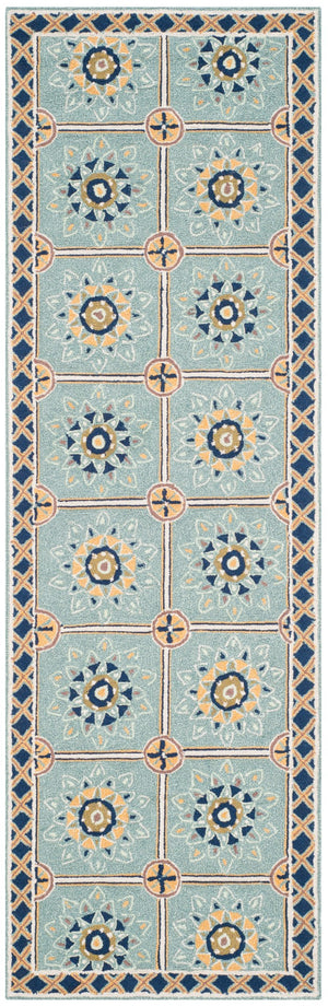 Safavieh Easy Care 711b Light Blue Dark Blue Light Blue ,Dark Blue Polypropylene Ezc711b-2