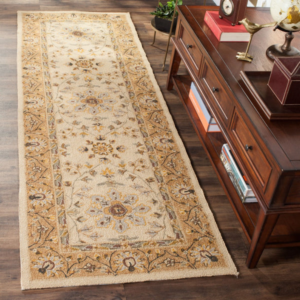 Safavieh Easy Care Hand Hooked  Rug Ivory / Beige EZC751D-2