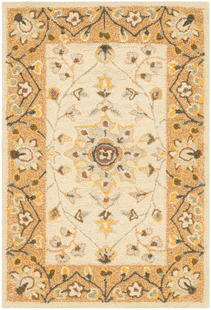 Safavieh Easy Care Hand Hooked  Rug Ivory / Beige EZC751D-2