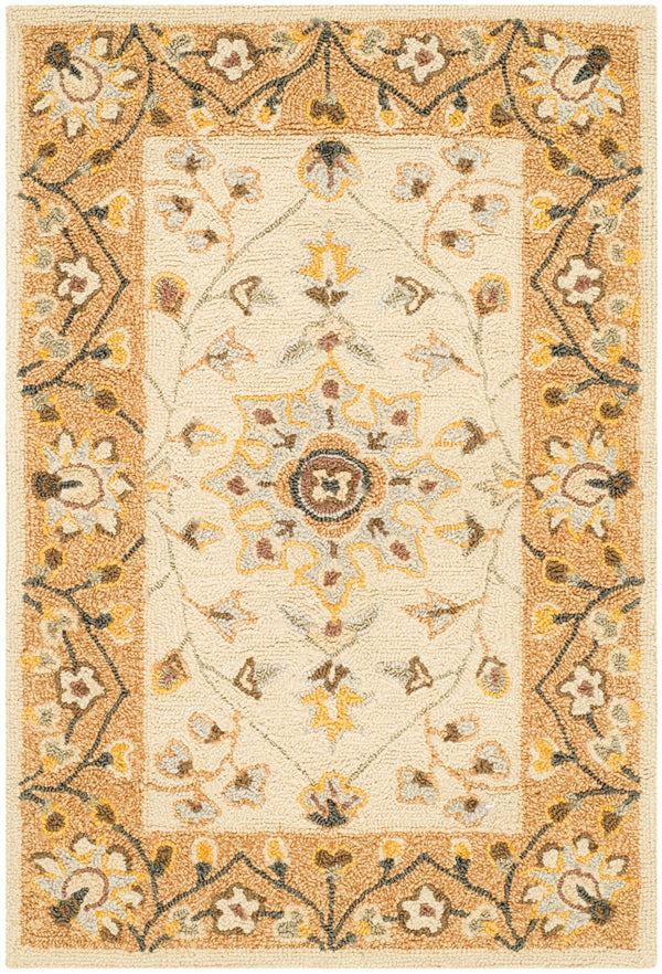 Safavieh Easy Care Hand Hooked  Rug Ivory / Beige EZC751D-2