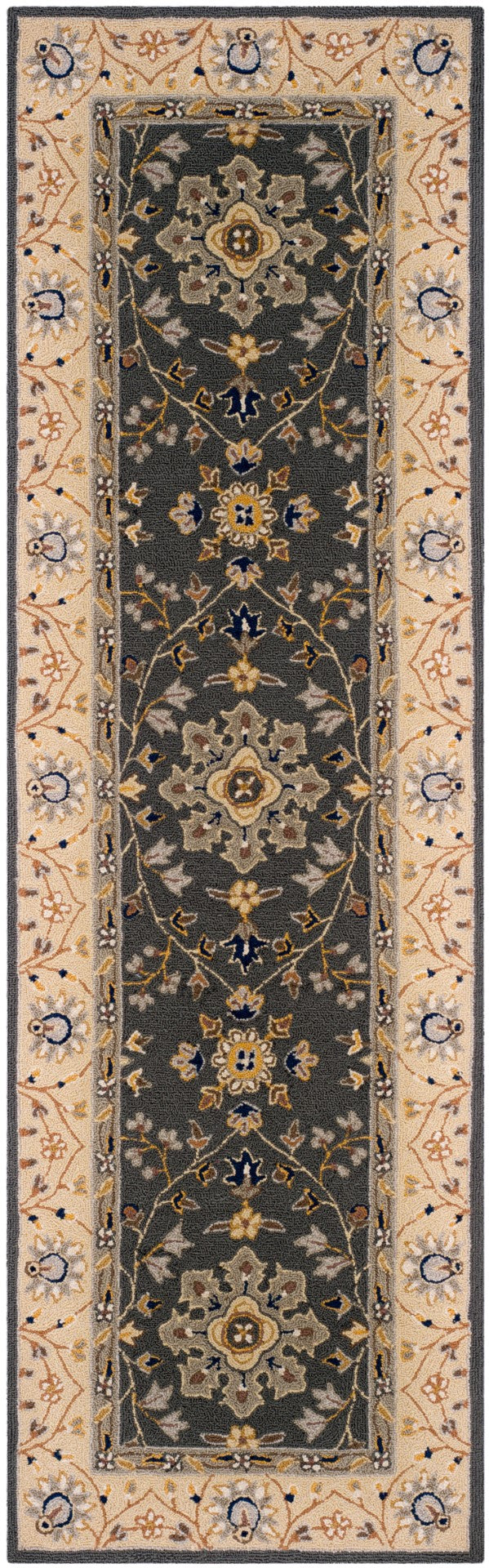 Safavieh Easy Care Hand Hooked  Rug Grey / Cream EZC751H-2
