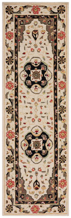 Safavieh Eazy Hand-hooked Polypropylene Area Rug - Timeless Elegance With Intricate Medallion Design For Home Decor Cream ,Olive Polypropylene Ezc757g-3