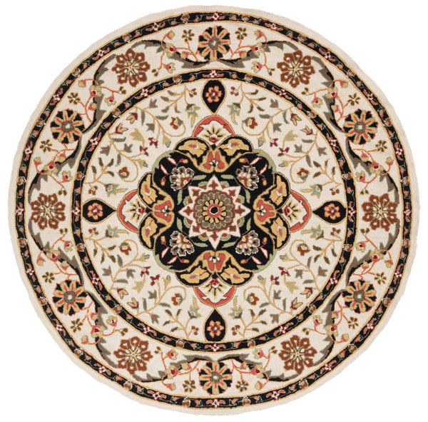 Safavieh Eazy Hand-hooked Polypropylene Area Rug - Timeless Elegance With Intricate Medallion Design For Home Decor Cream ,Olive Polypropylene Ezc757g-3