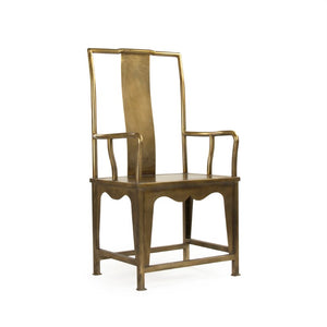 Zentique Brys Arm Chair — Sleek Metal Frame Accent Chair with Ergonomic Comfort, Compact Modern Design EZF142087