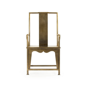 Zentique Brys Arm Chair — Sleek Metal Frame Accent Chair with Ergonomic Comfort, Compact Modern Design EZF142087